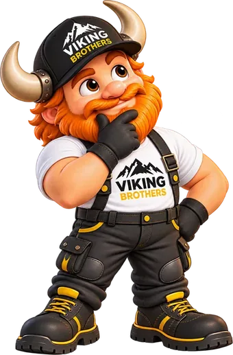Zamyšlený maskot Viking Brothers
